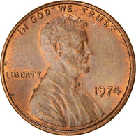 Monnaie, États-Unis, Lincoln Cent, Cent, 1974, U.S. Mint, Philadelphie, TTB - 1859-1909: Indian Head