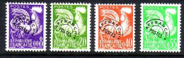 FRANKREICH MI-NR. 1302-1305 POSTFRISCH(MINT) GALLISCHER HAHN 1960 VORAUSENTWERTUNG - 1953-1960