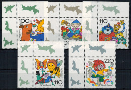 Bund 1990-1994 Bogenecke Eckrand Jugend Trickfilm Oben Links Postfrisch - Storia Postale