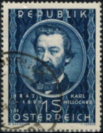 Österreich 947 Karl Millöcker Komponist Musik 1949 - Storia Postale