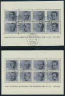 Bund Block 3 Widerstand 20 Jahre Attentat Hitler Vier Verschied. FDC Stempel - Covers & Documents