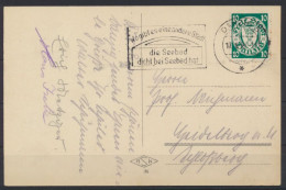 Danzig Ansichtskarte Zoppot 194 Mit Schönem Maschinenstempel Seebad Nr. 57.2 - Briefe U. Dokumente