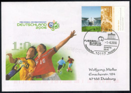 Bund Brief Attraktiver Sonderbeleg Brandenburger Tor Fifa Fußball 2006 - Storia Postale