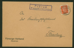 Deutsches Reich Landpoststempel Frörup Flensburger Land Schleswig-Holstein 1932 - Storia Postale