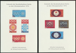 2 Entwürfe Olympiamarken 1976 Sporthilfe - Covers & Documents