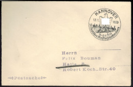 Deutsches Reich Postsache Wassersport SST Hannover 28. Dt. Meisterschaftsrudern - Briefe U. Dokumente