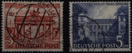 Berlin 59-60 Höchstwerte 3 DM & 5 DM Berliner Bauten 1949 Gestempelt - Gebraucht