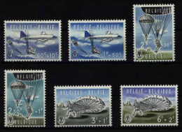 Belgien 1190-1195 Kultur Fallschirmspringen 1960 Komplett Postfrisch ** MNH - Other & Unclassified