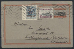 Griechenland Ganzsache P 39 ZUF Nach Recklinghausen - Lettres & Documents