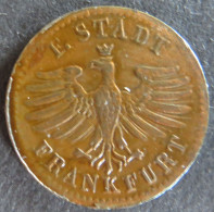 Münze Frankfurt 1849 - 1 Heller Gekrönter Adler Kupfer Ss - Otros & Sin Clasificación