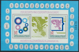 Bulgarien Block 117 Postfrisch - KSZE Madrid 1981 - Cartas & Documentos