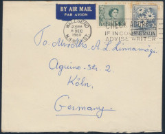 Australien Brief Luftpost MIF 289+299 Wallsend N.S.W. Nach Köln 6.12.1960 - Collections