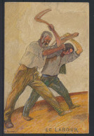 Schweiz Künstler Ganzsache P 61 01 Le Labour Arbeit Bundesfeuerkarte Erziehung - Storia Postale