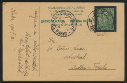 Jugoslawien Serbien Yugoslavia Serbia Senta Ganzsache Postal Stationery 75 Pa - Serbia