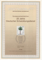 Germany Deutschland 1988-19 25 Jahre Deutscher Entwicklungsdienst (DED), Baum Tree, Development Service, Bonn - 1981-1990