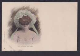 Ansichtskarte Jugendstil Art Nouveau Dame Maske Schönheit Anlass Edition Du - Otros & Sin Clasificación
