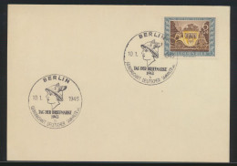 Deutsches Reich Brief Karte 828 Berlin Tag Der Briefmarke Als FDC Philatelie - Covers & Documents