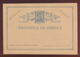 Angola Ganzsache 10 Reis Postal Stationery King Ludwig I - Angola