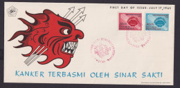 Indonesien Brief 488-489 Kampf Gegen Krebs Gesundheit FDC Vom 17.7.1965 - Indonesië