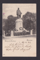 Ansichtskarte Breslau Schlesien Bismarck Denkmal Nach Tegel Berlin Verlag Fabian - Schlesien