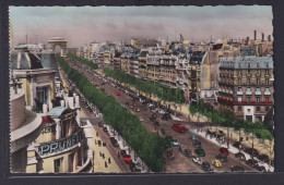 Ansichtskarte Künstlerkarte Paris Champs Elysees Prachtstrasse Oldtimer - Autres & Non Classés