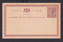 Briefmarken Jamaika Ganzsache Queen Victoria Postcard 1/2p Braun - Giamaica (1962-...)