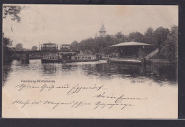 Ansichtskarte Hamburg Winterhuda Canal Ausflugsschiff Brücke Strassenbahn Nach - Altri & Non Classificati