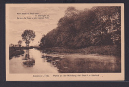 Ansichtskarte Gebensee Mündung Gera Unstrut Flüsse Landschaft Bäume Thüringen - Autres & Non Classés