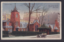 Ansichtskarte Künstlerkarte New York Little Church - Andere & Zonder Classificatie