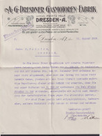 Deutsches Reich R Brief EF Germania Mit Innenliegend Schöner Lithographierter - Storia Postale