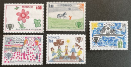 MONACO - MNH** - 1979 - # 1181/1185 - Unused Stamps