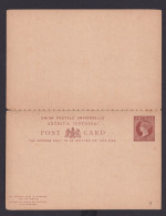 Briefmarken Britische Kolonien Antigua Ganzsache Queen Victoria Frage & Antwort - Antigua Und Barbuda (1981-...)