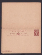 Briefmarken Britische Kolonien Antigua Ganzsache Queen Victoria Frage & Antwort - Antigua E Barbuda (1981-...)