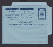 Flugpost Jordanien Airmail Ganzsache Jordan Postal Stationery Aerogramm 35 Fills - Giordania