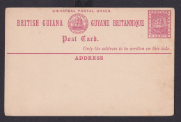 British Guiana Ganzsache 2 Cents Rot - Guyane (1966-...)