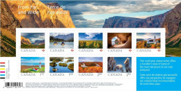 2024 Canada From Far And Wide Scenic Photography Mini Sheet Of 9 MNH - Nuevos