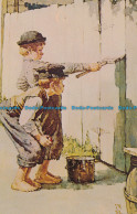 R035277 Tom Sawyer Whitewashing The Fence As Ordered By Aunt Polly. Norman Rockw - Welt