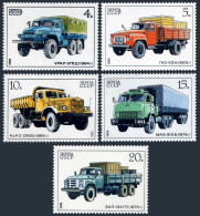 Russia 5490-5494,MNH.Michel 5630-3634. Trucks 1986. - Unused Stamps