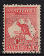 AUSTRALIA 1913 1d RED KANGAROO (DIE I) STAMP PERF.12 WMK 2  SG.2 VFU. - Used Stamps