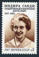 Russia 5614 Two Stamps, MNH. Michel 5771. Indira Gandhi, India. 1987. - Nuevos