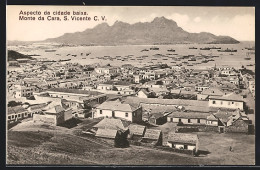 CPA S. Vicente, Monte Da Cara, Aspecto Da Cidade Baixa  - Capo Verde