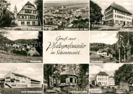 73281516 Pfalzgrafenweiler Rathaus Pfarrhaus Marktplatz Pfalzgrafenweiler - Andere & Zonder Classificatie