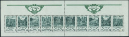 Russia 5735-5739a Pane/10,MNH.Michel 5906-5910 Klb. Fountains,Petrodvorets.1988. - Unused Stamps