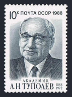 Russia 5712 Two Stamps,MNH.Mi 5876. Andrei Tupolev, Aeronautical Engineer, 1988. - Ungebraucht