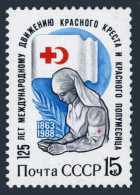 Russia 5644 Block/4, MNH. Michel 5805. Red Cross, Red Crescent, 125th Ann. 1988. - Neufs