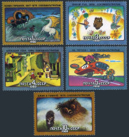 Russia 5637-5641,MNH.Michel 5798-5802, Animated Soviet Cartoons,1988. - Ungebraucht