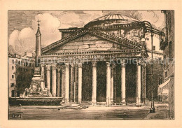 73281438 Roma Rom Pantheon Kuenstlerkarte Roma Rom - Sonstige & Ohne Zuordnung