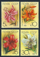 Russia 5757-5760,MNH.Michel 5931-5934. Cultivated Lilies,1989. - Ungebraucht