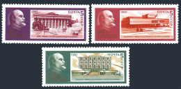 Russia 5885-5887 Sheets/28,MNH.Michel 6075-6077.Vladimir Lenin,120,1990.Museums. - Neufs
