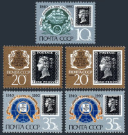 Russia 5874-5878,MNH.Michel 6066-6068-II. Stamp World EXPO LONDON-1990.Ship. - Nuovi
